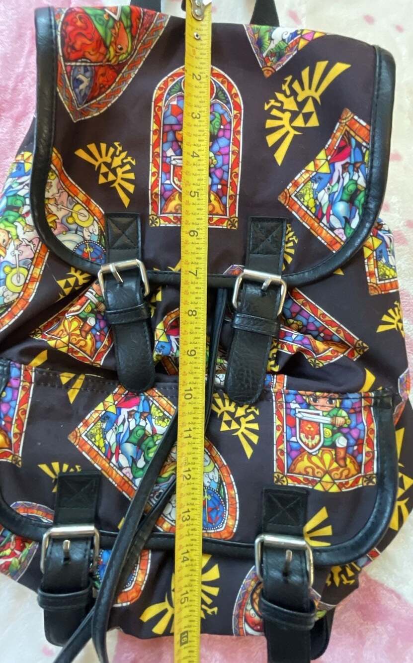 The Legend of Zelda: The Wind Waker Stained Glass Slouch Gamer Backpack - Picture 7 of 8